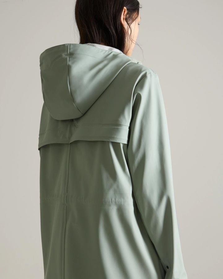 Cazadora Impermeable Ligera Mujer Hunter Verde Dulce Vendaval