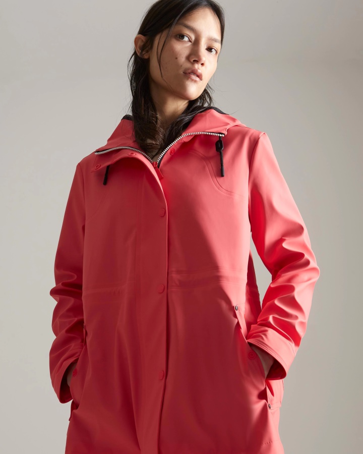 Cazadora Impermeable Ligera Para Mujer Rowan Rosa