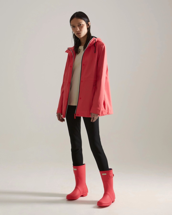 Cazadora Impermeable Ligera Para Mujer Rowan Rosa