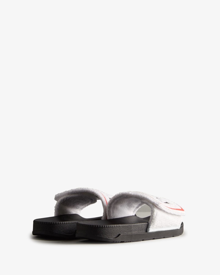 Chanclas Ajustables Con Logo De Rizo De Hombre Hunter Blanco-negro