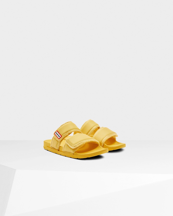 Chanclas Con Tiras Dobles Para Mujer Hunter Amarillo Girasol