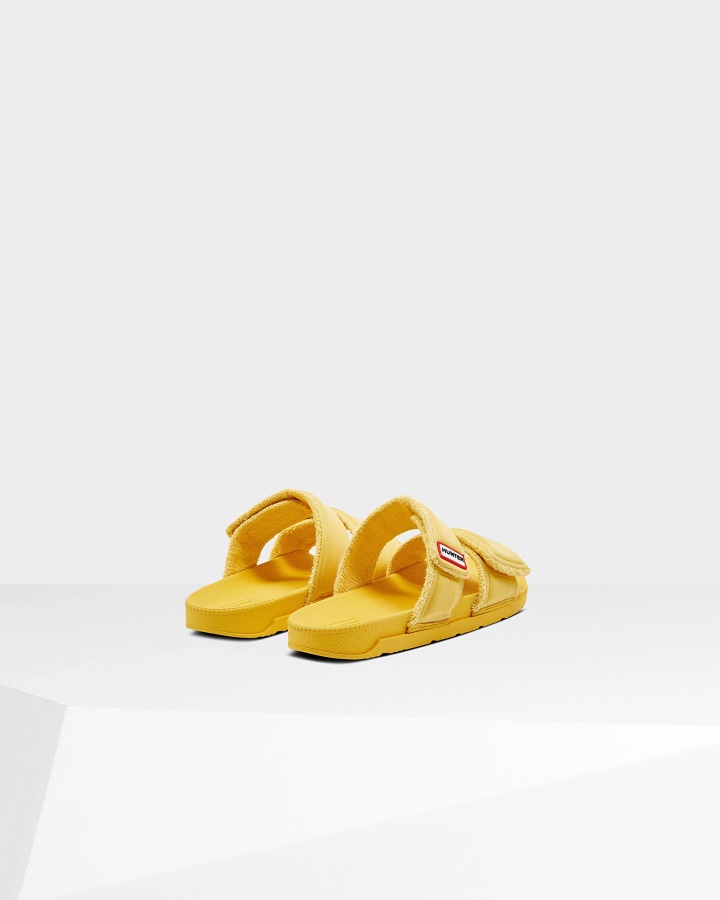 Chanclas Con Tiras Dobles Para Mujer Hunter Amarillo Girasol