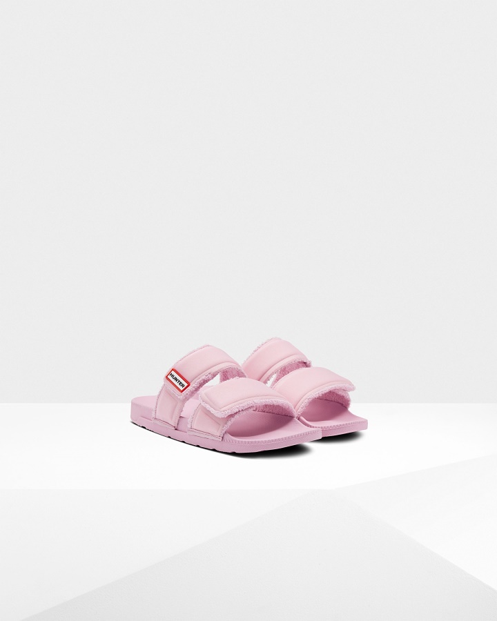 Chanclas De Mujer Hunter Con Correa Doble Foxglove Rosa