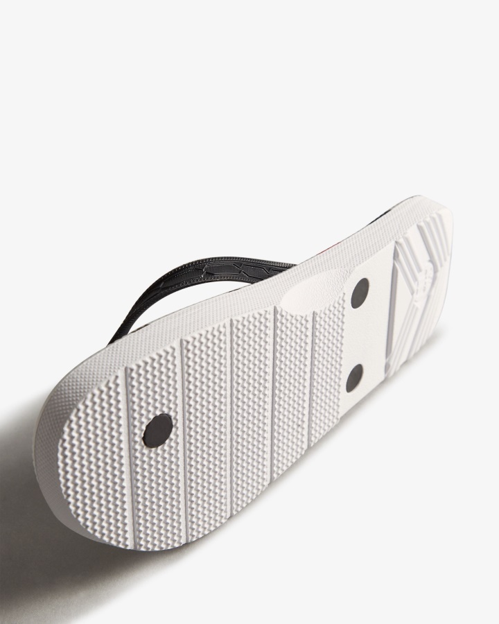 Chanclas De Mujer Hunter Con Logo Explotado Negro