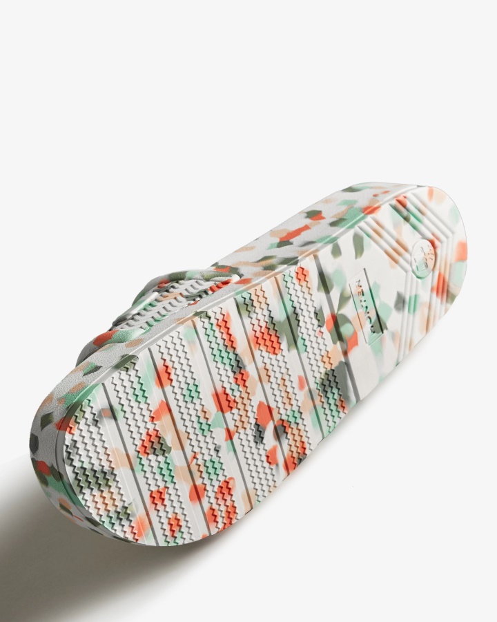 Chanclas De Mármol Para Hombre Hunter Bloom Blanco