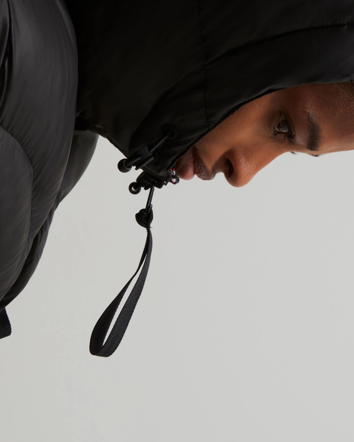 Chaqueta Acolchada Con Aislamiento De Goma Para Mujer Hunter Negra