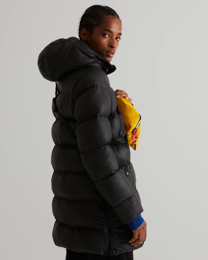 Chaqueta Acolchada Con Aislamiento De Goma Para Mujer Hunter Negra