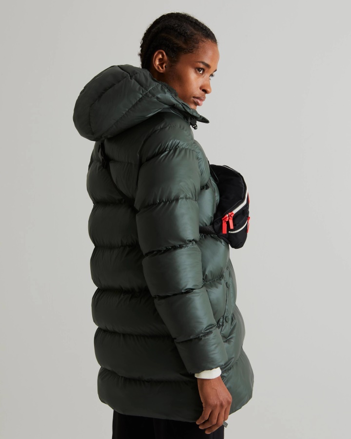 Chaqueta Acolchada Con Aislamiento De Goma Para Mujer Hunter Verde Musgo ártico