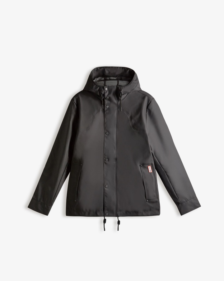 Chaqueta Impermeable Ligera Hunter Hombre Negra