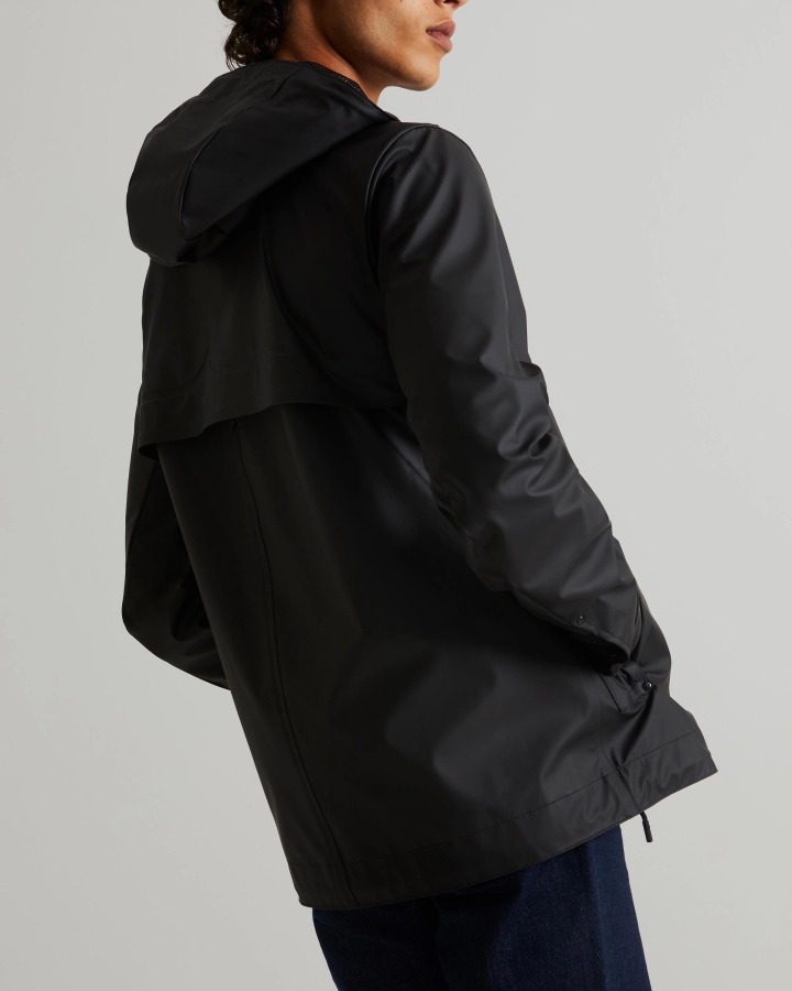 Chaqueta Impermeable Ligera Hunter Hombre Negra