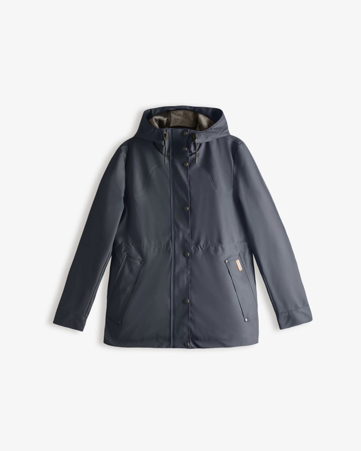 Chaqueta Impermeable Ligera Hunter Mujer Azul Marino