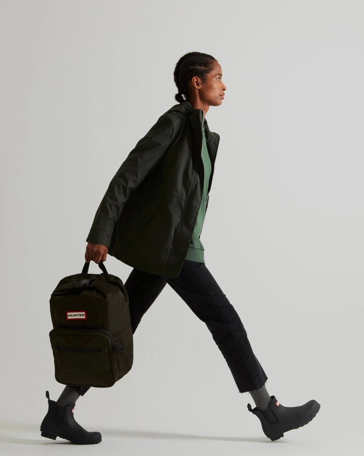 Chaqueta Impermeable Ligera Para Mujer Hunter Verde Oliva Oscuro