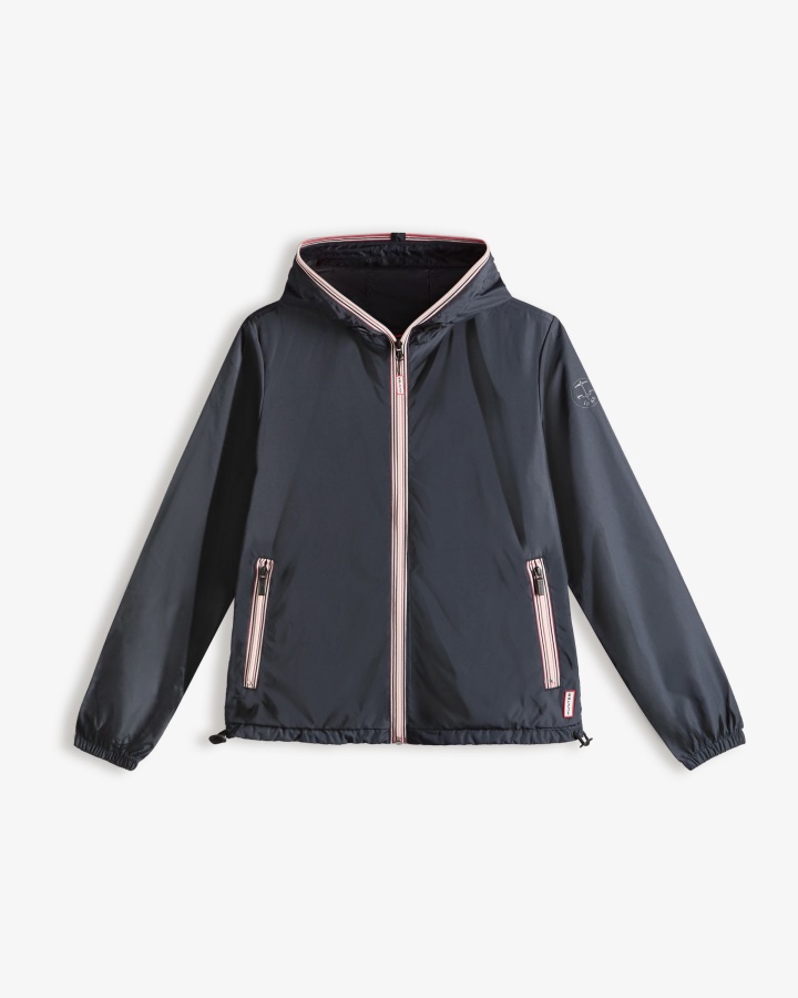 Chaqueta Plegable Ligera Reciclada De Mujer Hunter Azul Marino