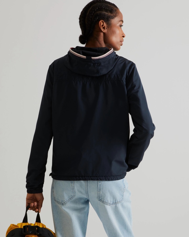 Chaqueta Plegable Ligera Reciclada De Mujer Hunter Azul Marino