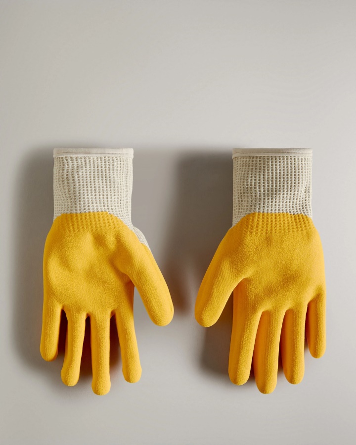 Guantes De Jardinería De Goma Hunter Amarillos