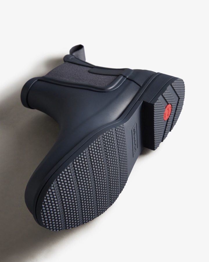 Hunter - Botas Chelsea De Corte Slim Para Hombre Color Azul Marino