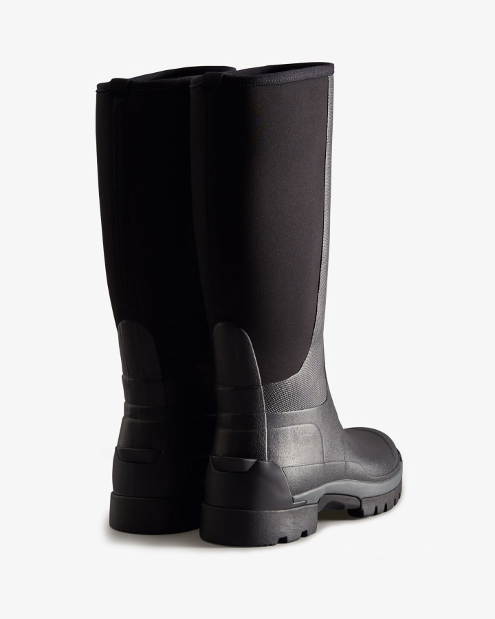 Hunter Balmoral Field Hybrid - Botas De Lluvia Para Hombre Color Negro