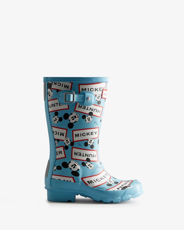 Hunter Big Kids (5-11 Años) Botas De Lluvia Disney Borealis Azul