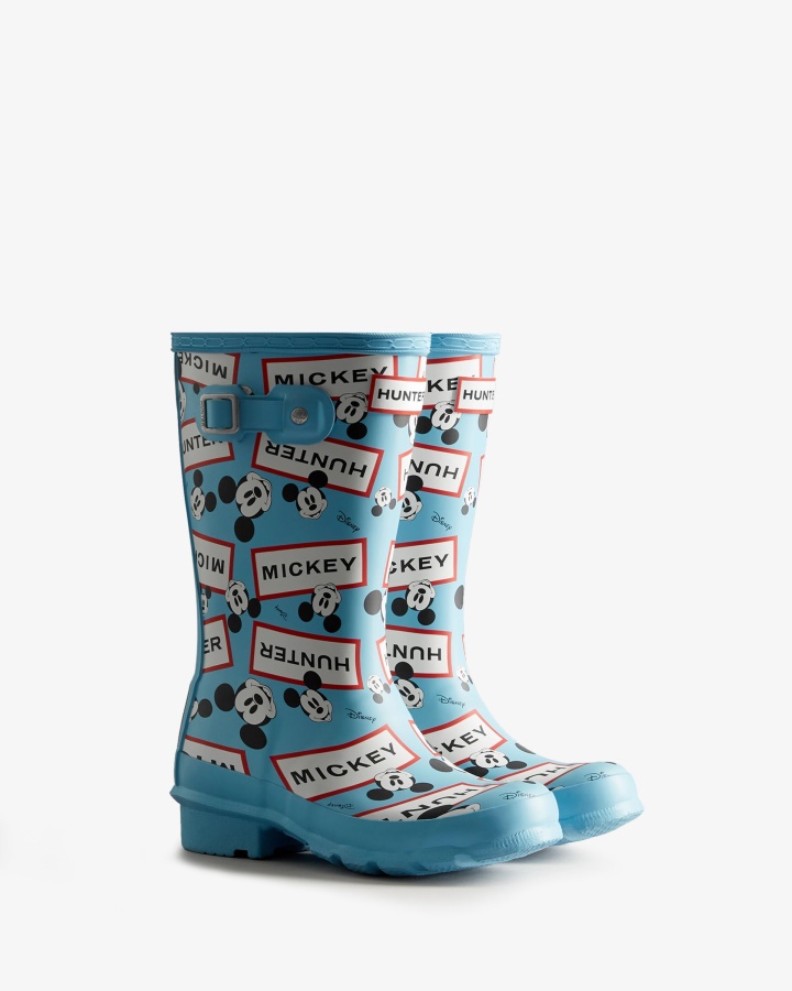 Hunter Big Kids (5-11 Años) Botas De Lluvia Disney Borealis Azul
