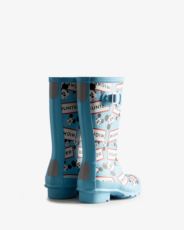 Hunter Big Kids (5-11 Años) Botas De Lluvia Disney Borealis Azul