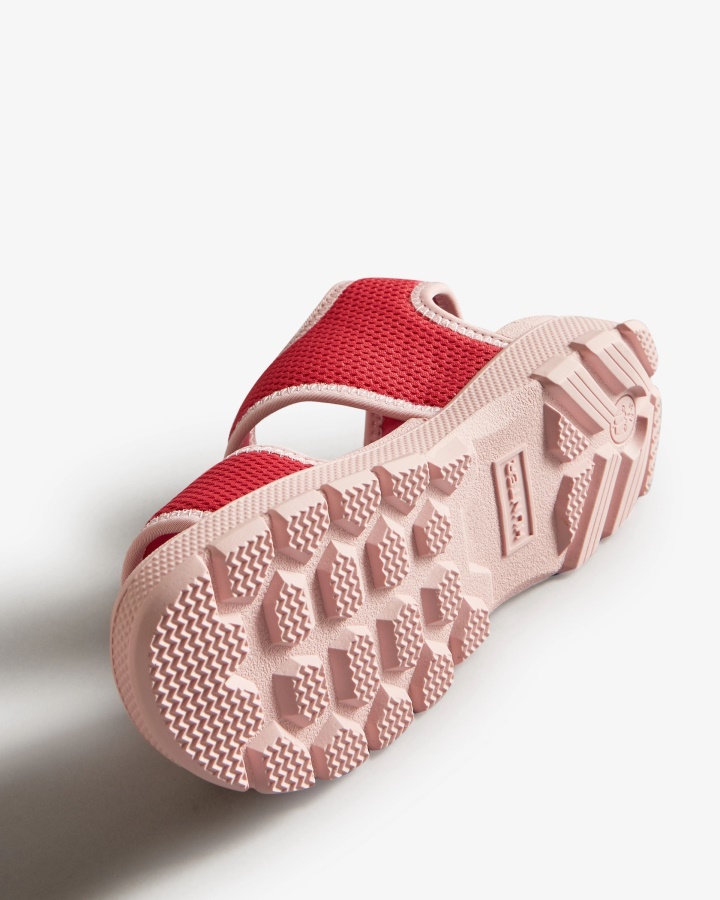 Hunter Big Kids (5-9 Años) Sandalias Para Caminar Al Aire Libre De Malla Rowan Pink-Azelea Pink
