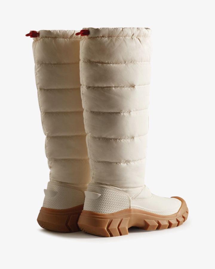 Hunter Botas Altas Para La Nieve Con Aislamiento Intrepid Para Mujer White Willow-Gum