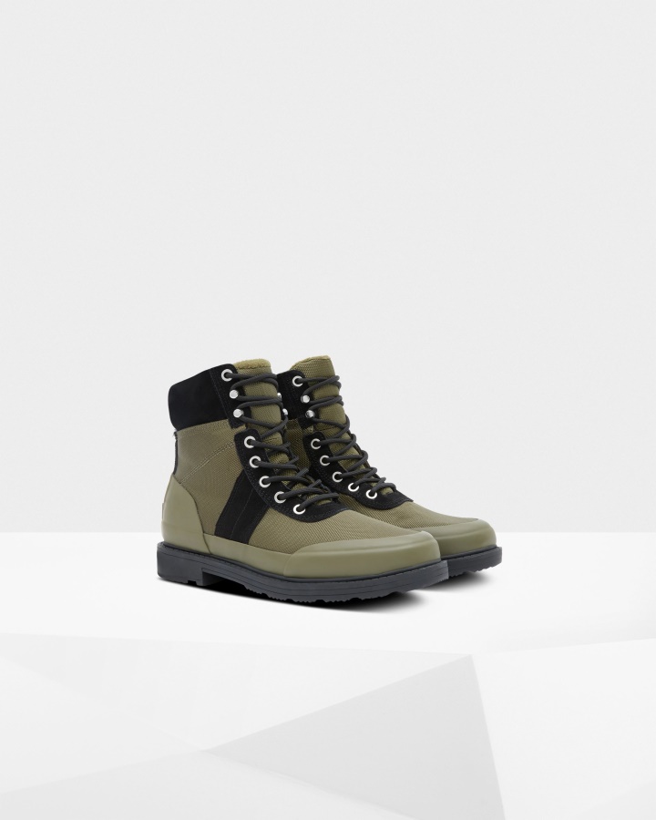 Hunter Botas Commando Aisladas Para Mujer Negro-oliva