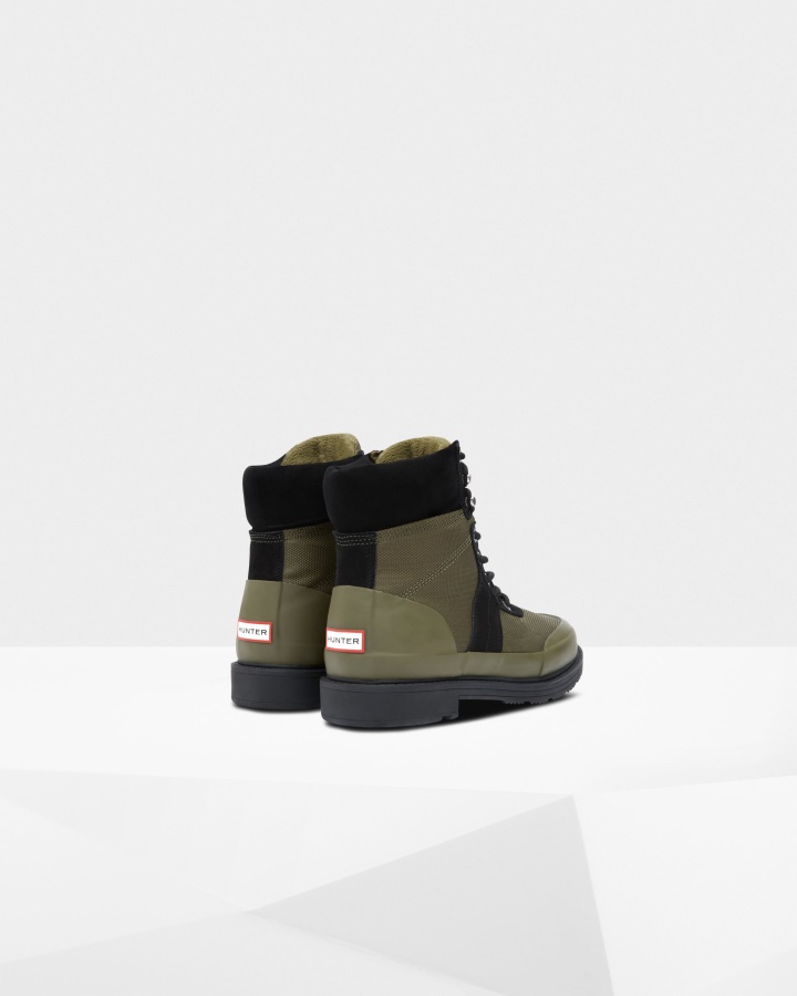 Hunter Botas Commando Aisladas Para Mujer Negro-oliva