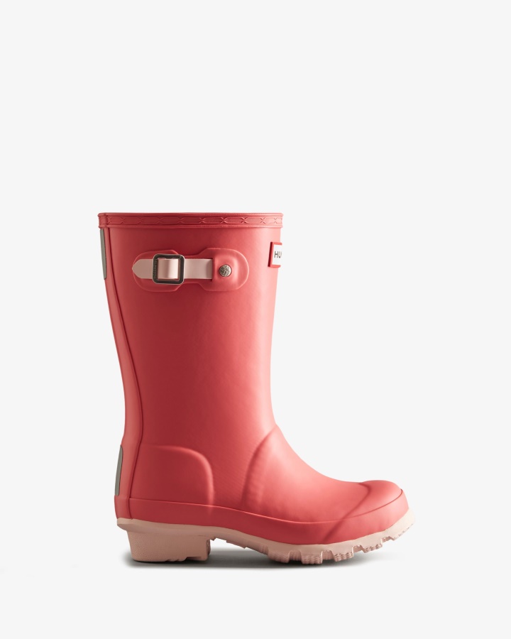 Hunter Botas De Agua Con Aislamiento Para Niños Grandes (5-11 Años) Polaris Pink-salt Pink