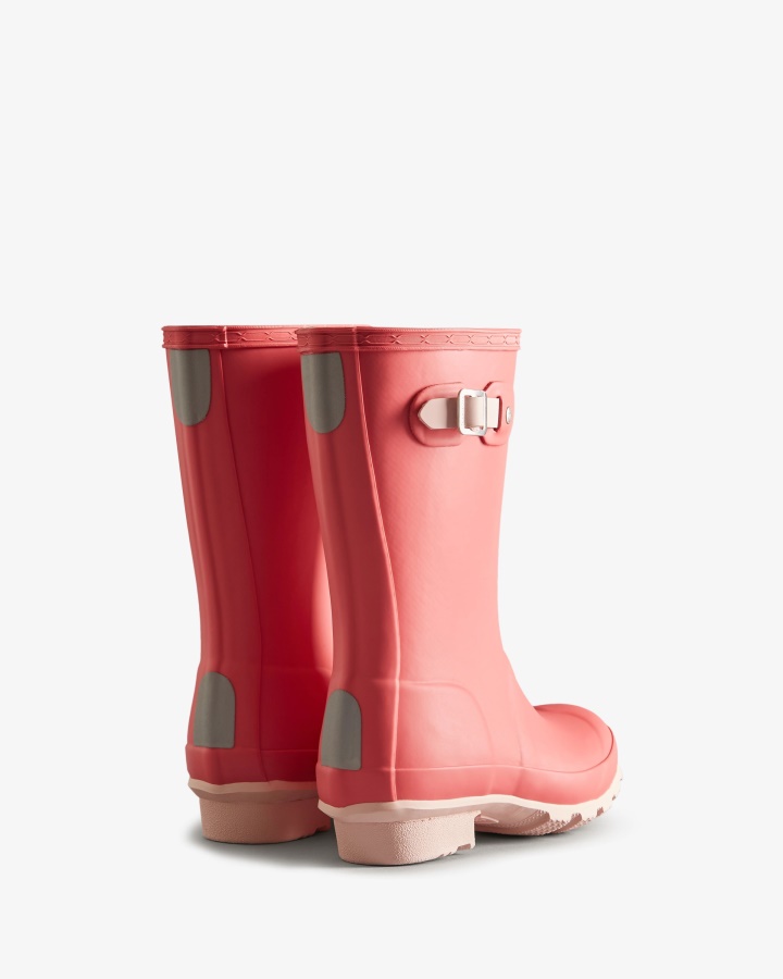 Hunter Botas De Agua Con Aislamiento Para Niños Grandes (5-11 Años) Polaris Pink-salt Pink