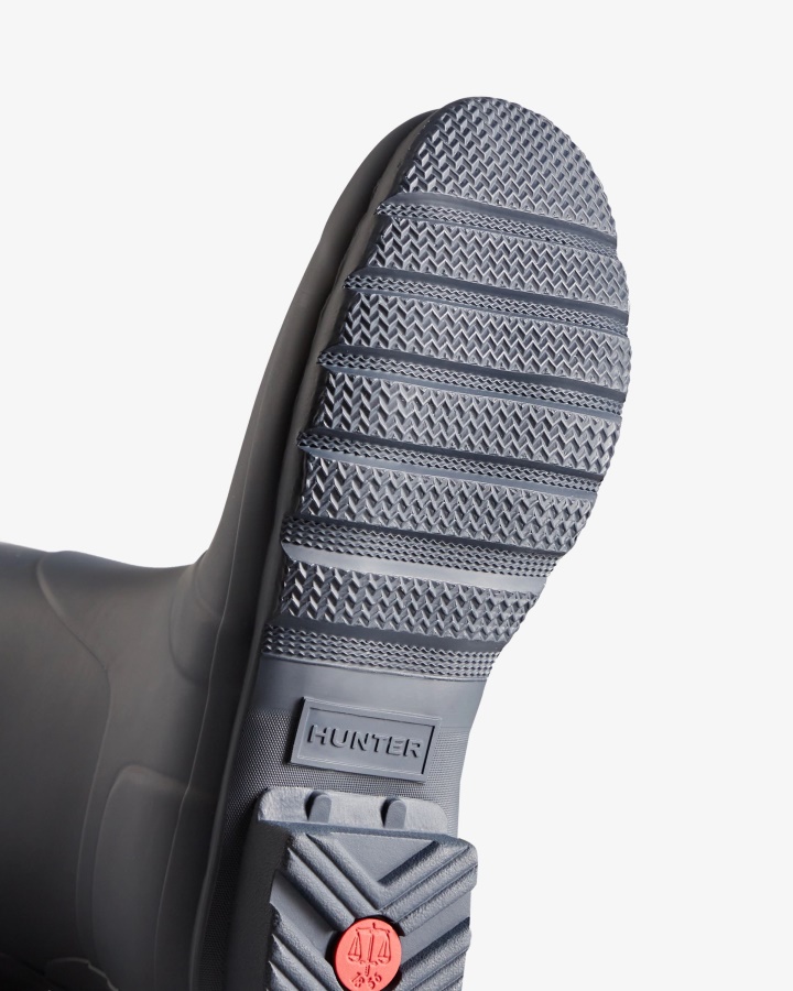 Hunter Botas De Agua Cortas Traseras Ajustables Para Mujer Azul Marino