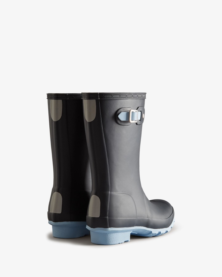 Hunter Botas De Lluvia Aislantes Para Niños Grandes (5-11 Años) Azul Marino Escarcha