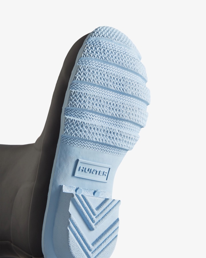 Hunter Botas De Lluvia Aislantes Para Niños Grandes (5-11 Años) Azul Marino Escarcha