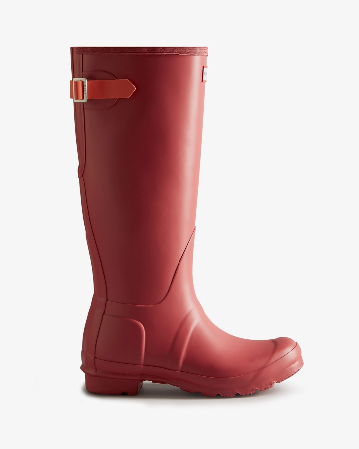 Hunter Botas De Lluvia Ajustables Con Espalda Alta Para Mujer Glenmore Rose-sun-cup Orange