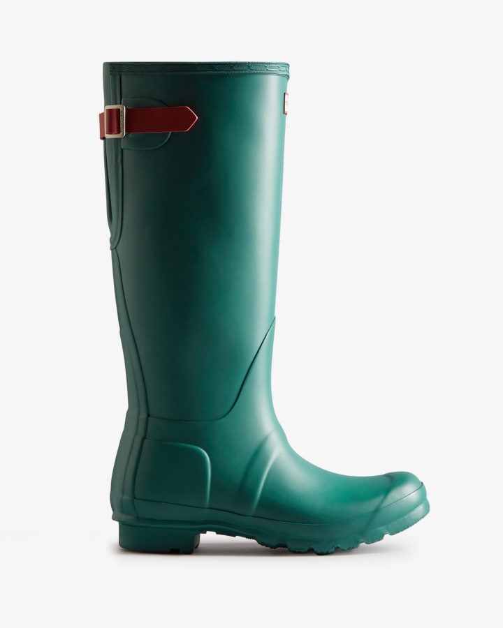 Hunter Botas De Lluvia Ajustables Con Espalda Alta Para Mujer Loch Awe Blue-Glenmore Rose
