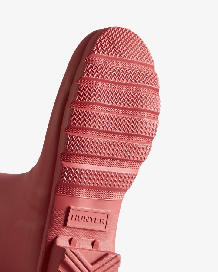 Hunter Botas De Lluvia Ajustables Traseras Cortas Para Mujer Glenmore Rose-sun-cup Orange