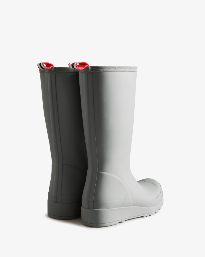 Hunter Botas De Lluvia Altas Con Aislamiento Para Mujer Color Gris Tundra