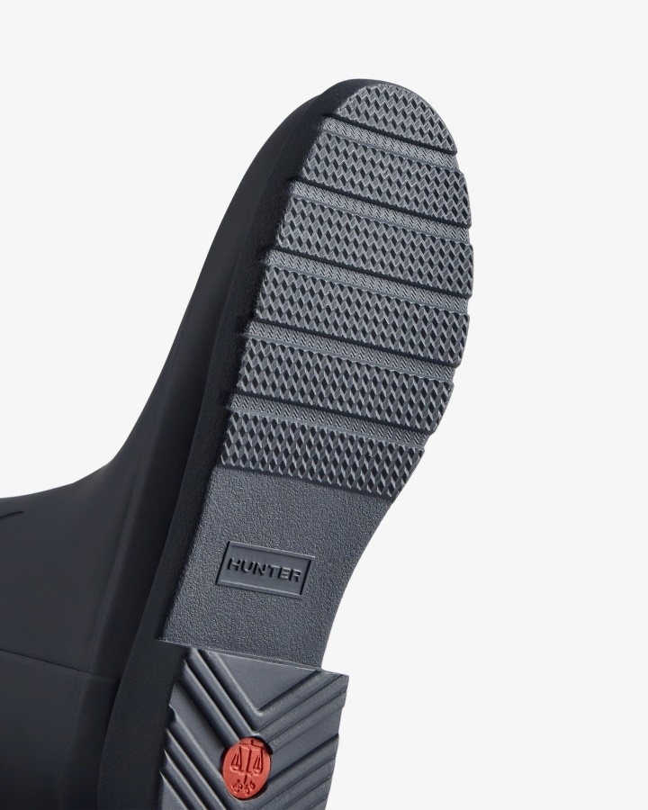 Hunter Botas De Lluvia Altas Y Refinadas Para Mujer Color Azul Marino