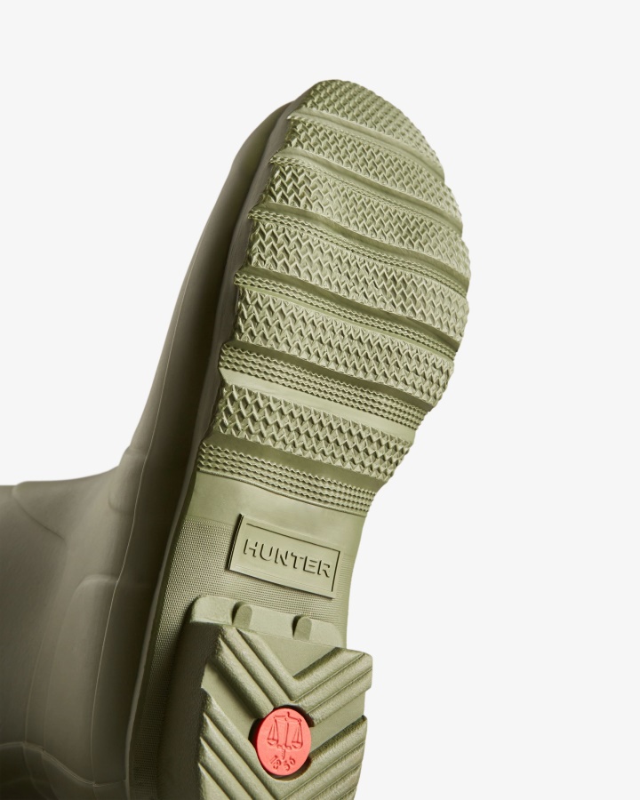 Hunter Botas De Lluvia Mujer Tall Back Ajustables Ismarken Oliva-ártico Verde Musgo