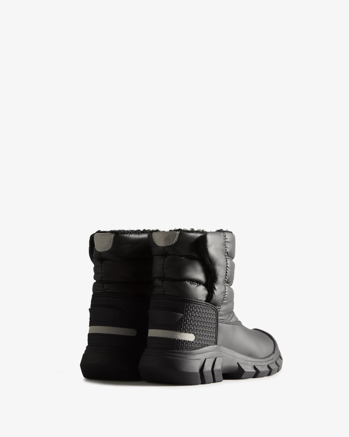 Hunter Botas De Nieve Aisladas Para Niños Grandes (5-10 Años) Negro