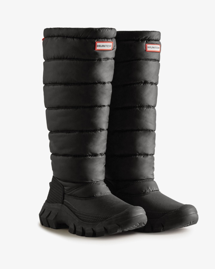 Hunter Botas De Nieve Altas Con Aislamiento Intrepid Para Mujer Color Negro