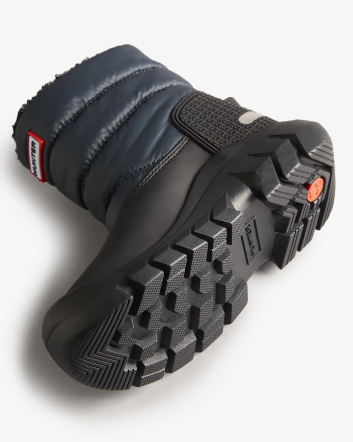 Hunter Botas De Nieve Con Aislamiento Para Niños Pequeños (18 Meses-6 Años) Azul Marino-negro