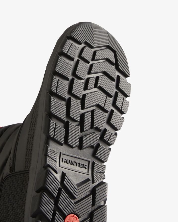 Hunter Botas De Nieve Cortas Con Aislamiento Para Mujer Negras