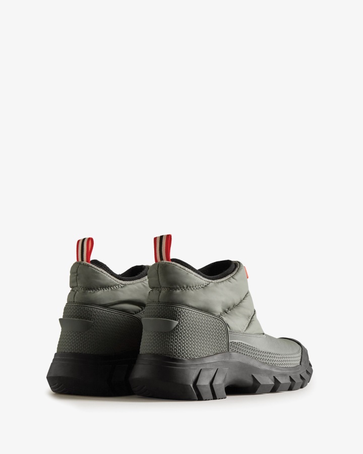 Hunter Intrepid Insulated Ankle Botas De Nieve Para Hombre Urban Gris-negro