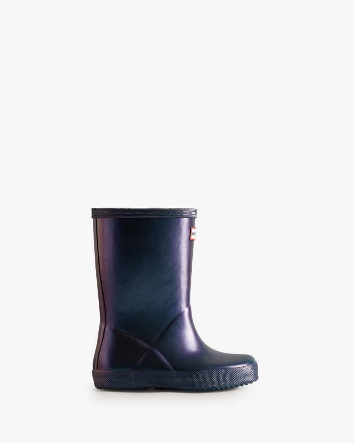 Hunter Kids First (18 Meses-8 Años) Botas De Lluvia Nebula Stornoway Azul