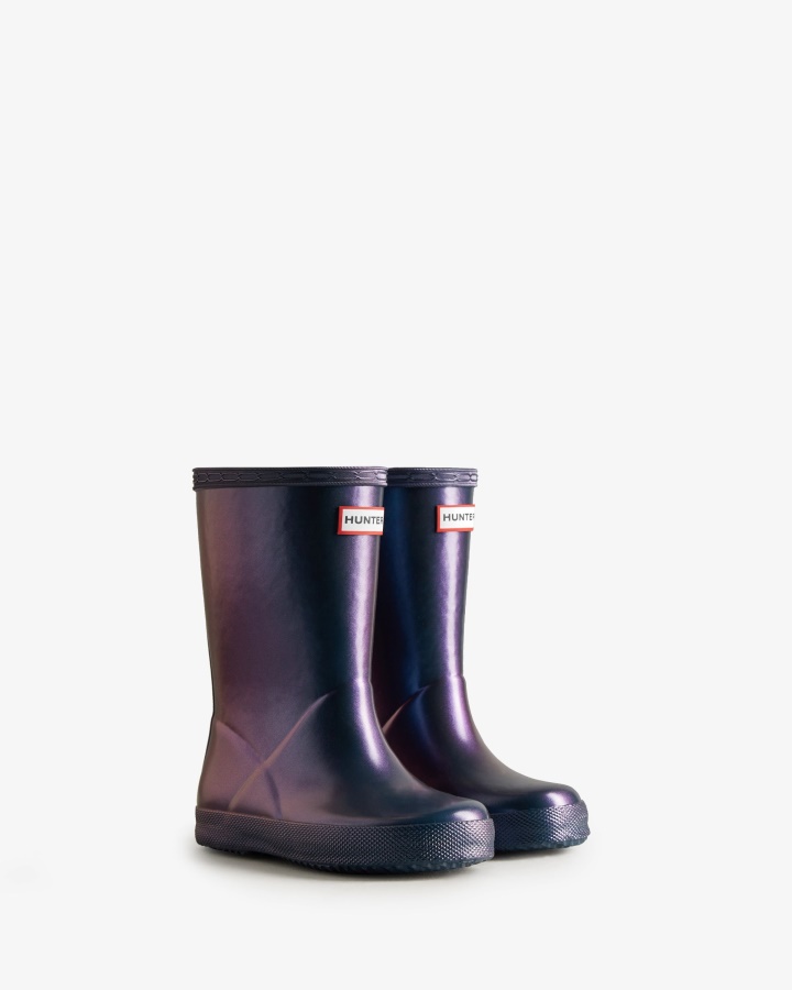 Hunter Kids First (18 Meses-8 Años) Botas De Lluvia Nebula Stornoway Azul