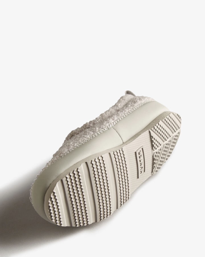 Hunter Little Kids (18 Meses-8 Años) Zapatilla De Piel De Oveja Vegana Aislada Gris Esmerilado