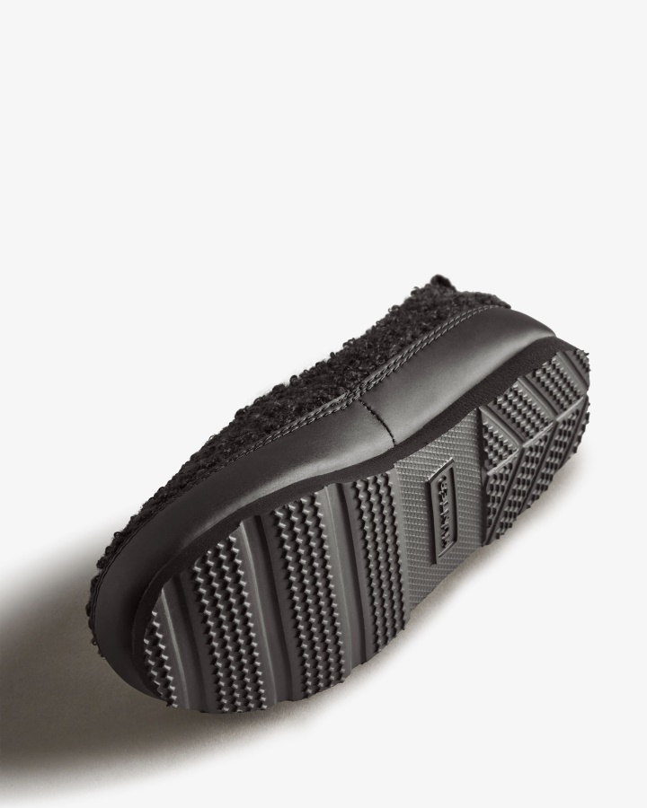 Hunter Little Kids (18 Meses-8 Años) Zapatilla De Piel De Oveja Vegana Con Aislamiento Negro