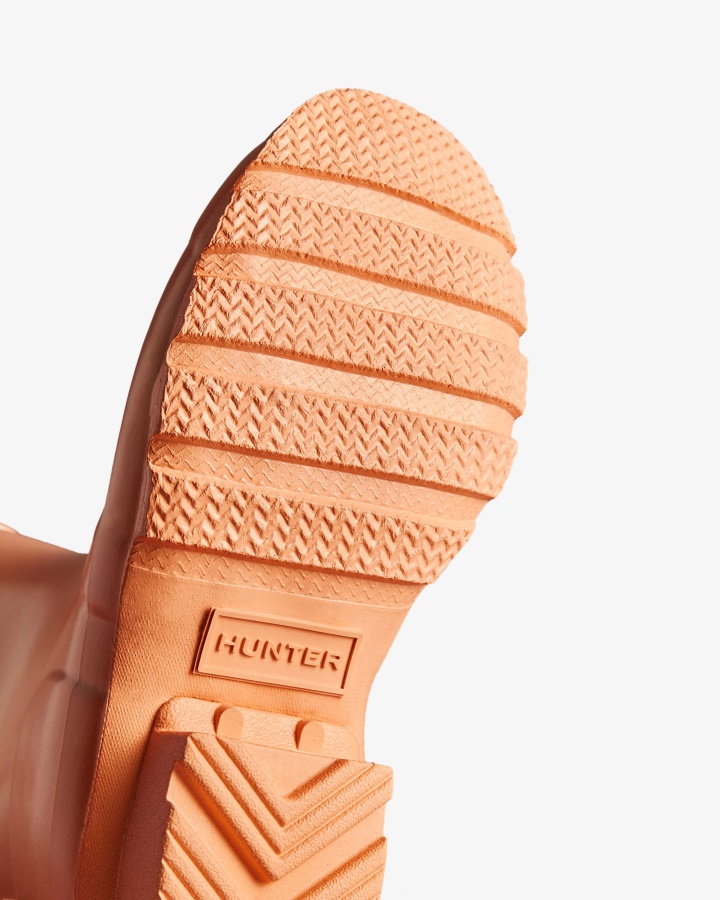 Hunter Niños Grandes (5-11 Años) Nebulosa Botas De Lluvia Cumbre Subida Melocotón