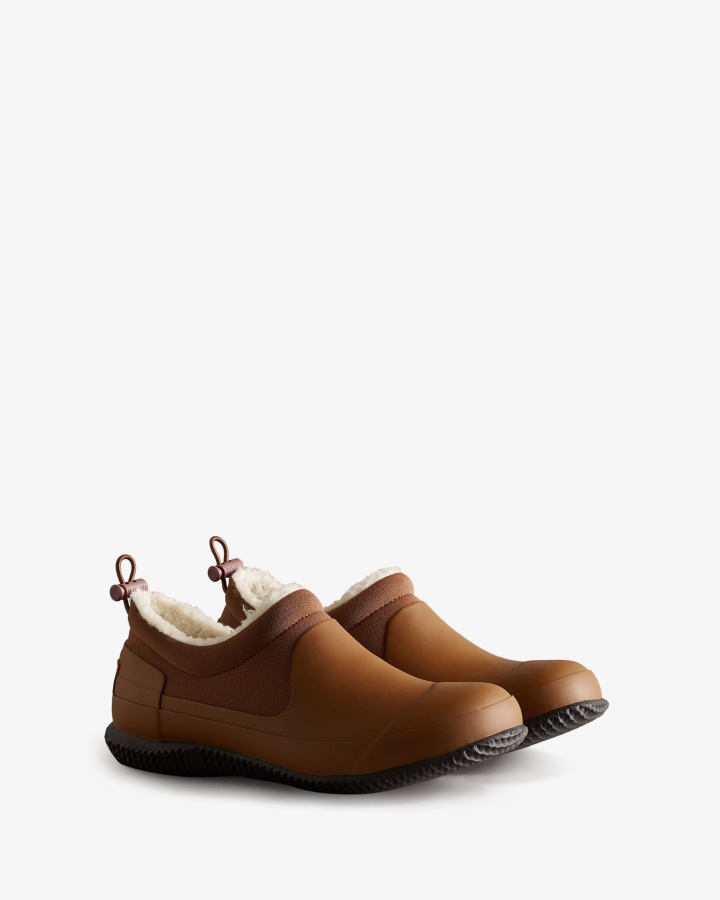 Hunter Zapato De Piel De Oveja Vegana Con Aislamiento Para Mujer Marrón Matorral